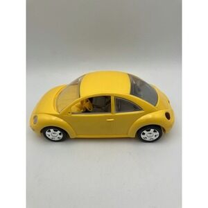 Yellow Volkswagen Beetle Toy California Buggin License Plate Collectible Plastic